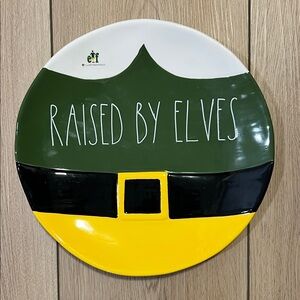 Rae Dunn Artisan Collection Plate with Elf Design